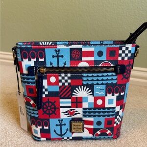 Dooney & Bourke Disney Nautical Crossbody Bag NWT w/ Strap Cruise Print